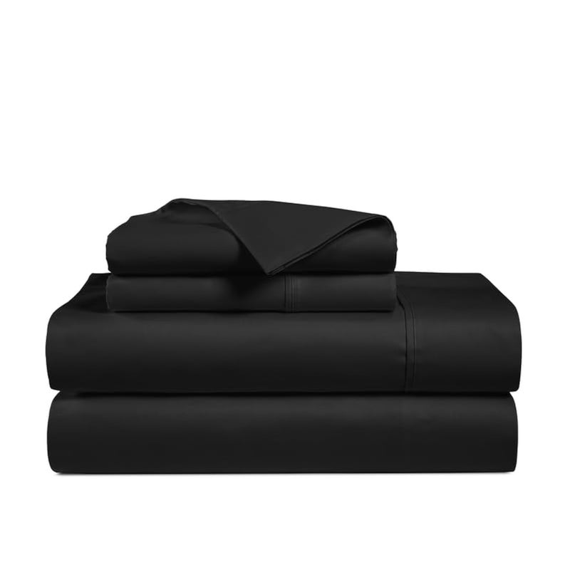 Minor Monkey 100% Egyptian Cotton Sheets King Size 1000 Thread Count 4 PC Sheet Set Black for King Bed Soft Cooling Extra Long Staple Luxury Hotel Sheets Sateen Weave Fits Upto 16” Deep Pocket - Image 1